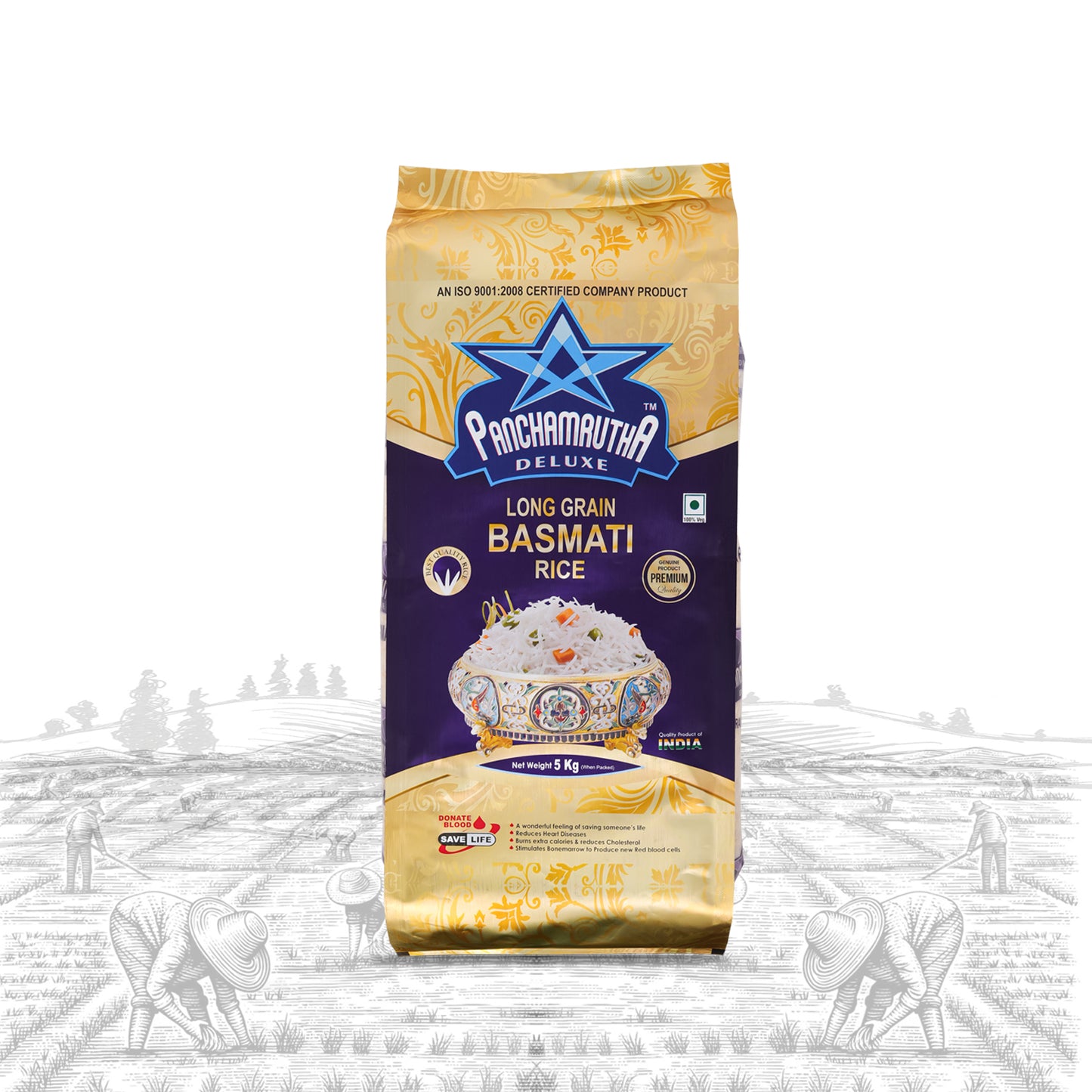 1121 Basmati Rice 1121 ಬಾಸ್ಮತಿ ರೈಸ್, PANCHAMRUTHA DELUXE