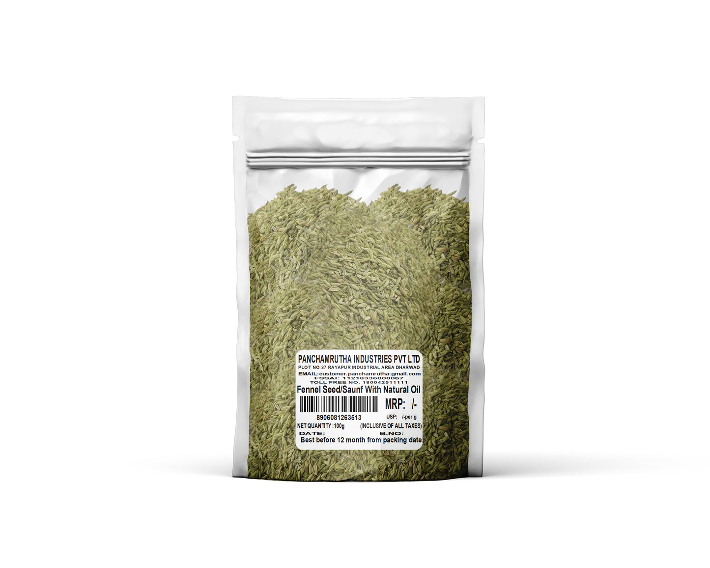 Panchamrutha Fennel Seed/Saunf With Natural Oils 100 g