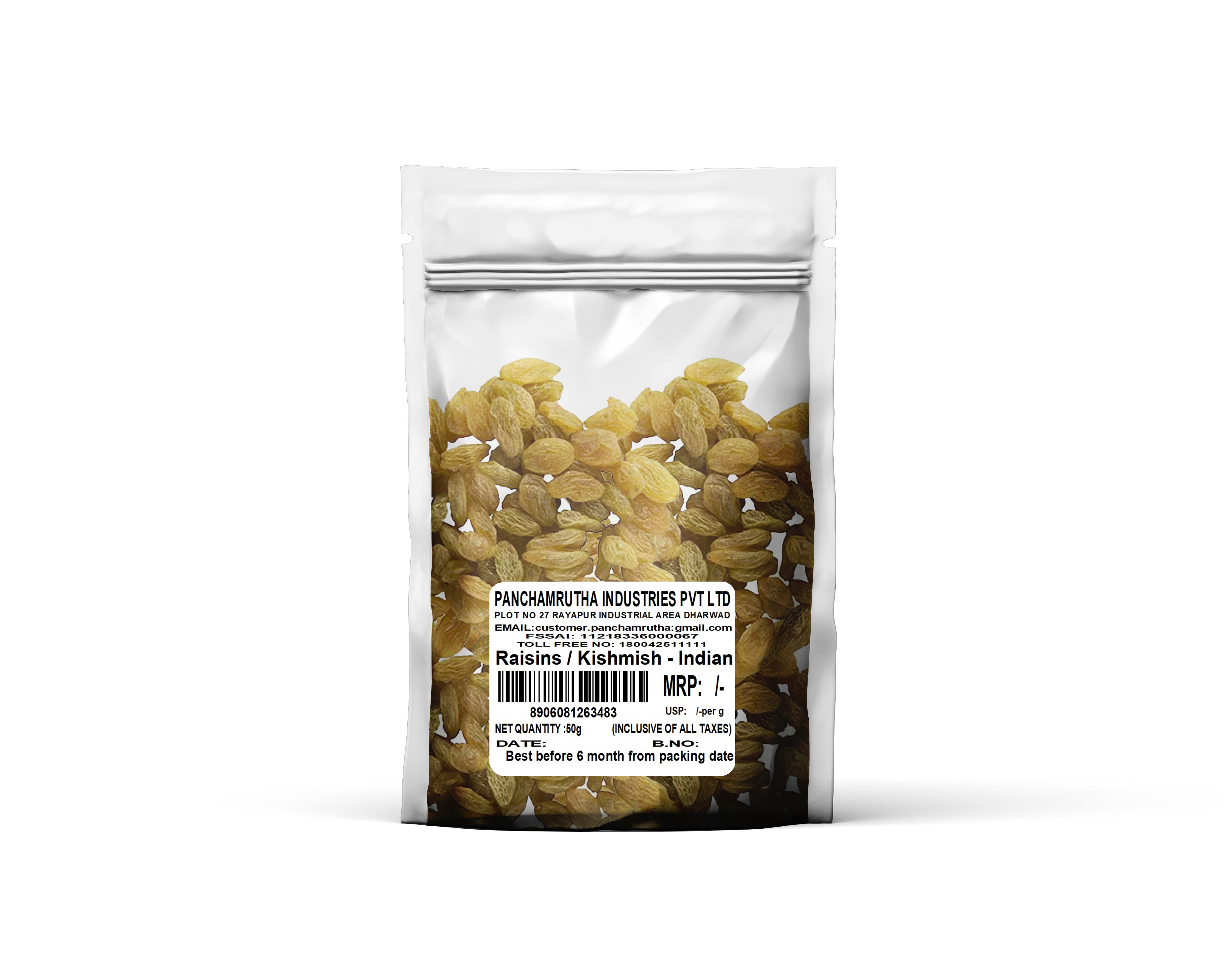 Panchamrutha Raisins/Kishmish - Indian 50 g