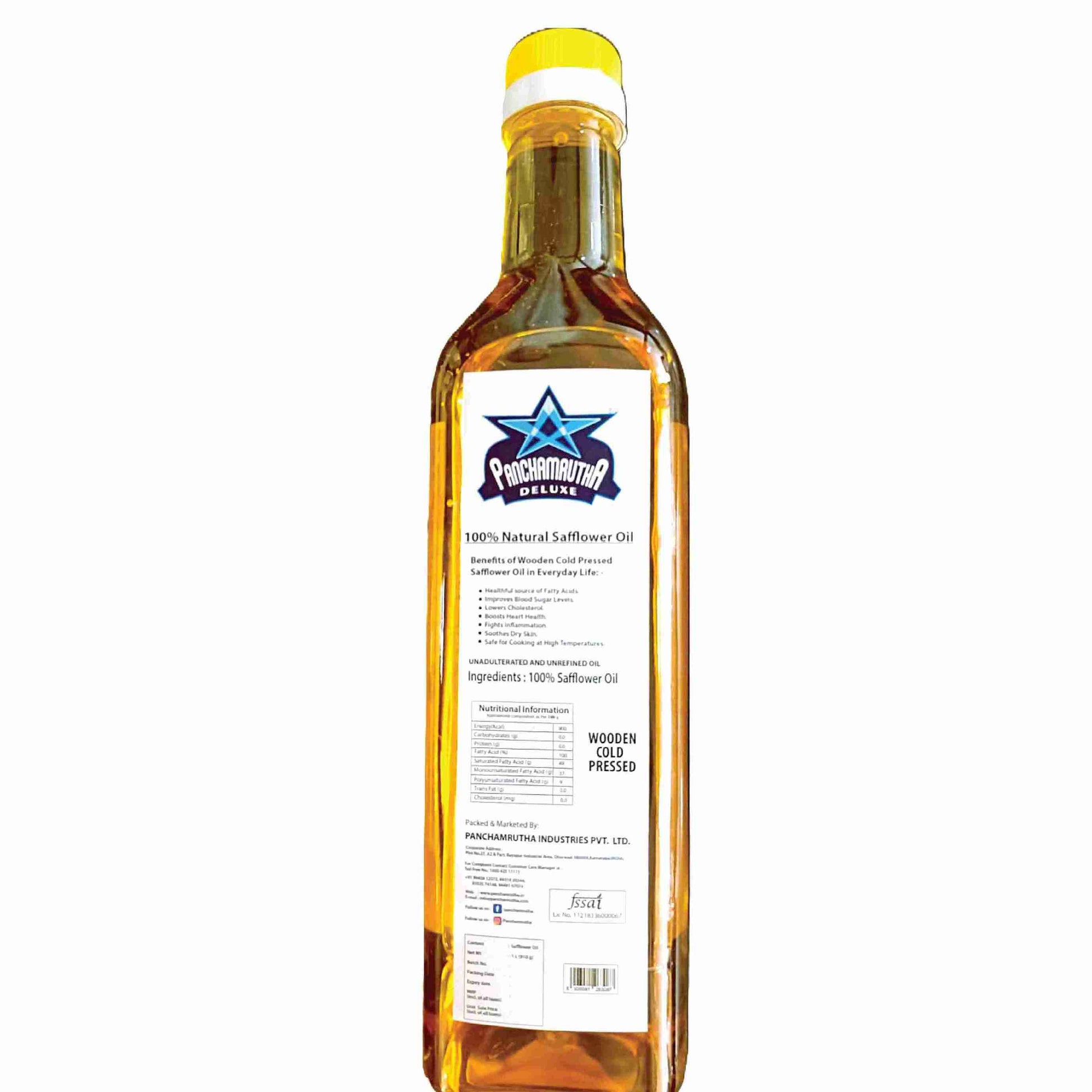SAFFLOWER OIL ಕುಸುಬಿ ಎಣ್ಣೆ COLD PRESSED, PANCHAMRUTHA DELUXE - Panchamrutha