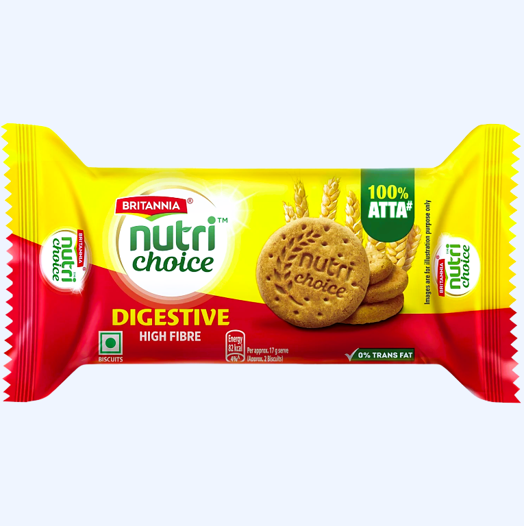 Britannia Nutri Choice Digestive High Fibre Biscuits, 120 g
