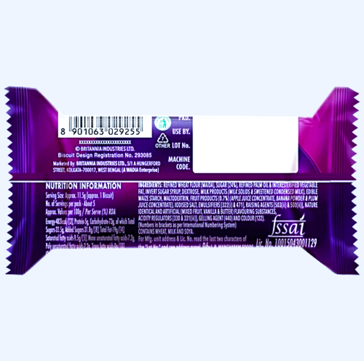 Britannia JimJam Naughty Jam Biscuits, 62 g