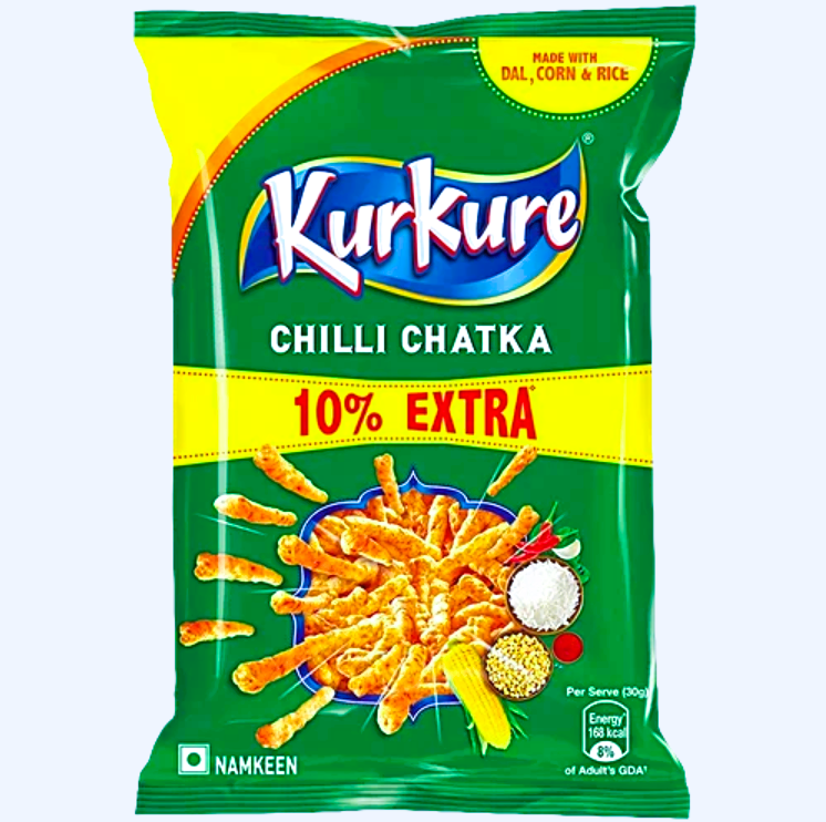 Kurkure Chilli Chatka Namkeen, 35 g