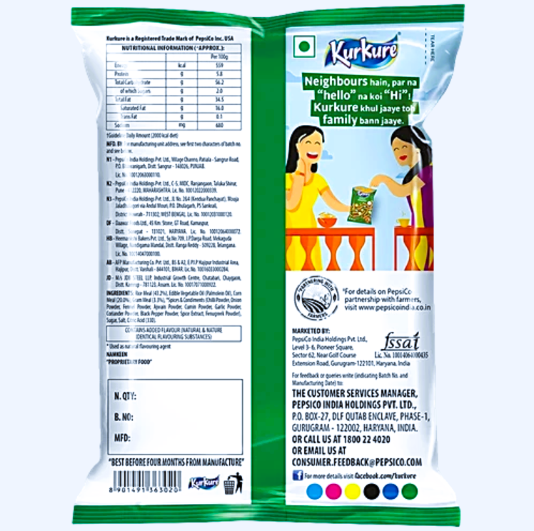 Kurkure Chilli Chatka Namkeen, 35 g