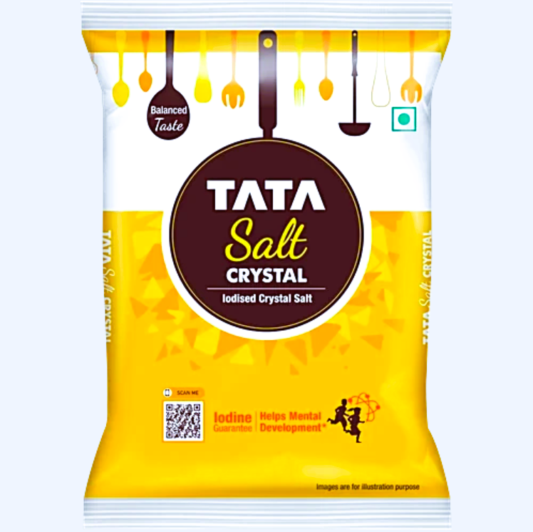 Tata Salt Iodised Crystal Salt/Meeth, 1 kg