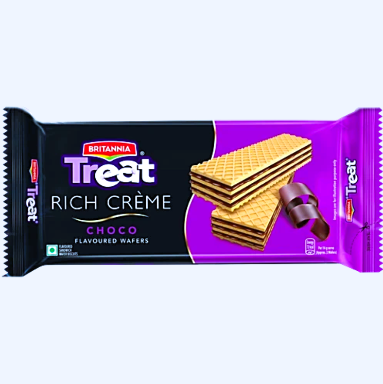 Britannia Treat Rich Creme Choco Flavoured Wafers, 55 g