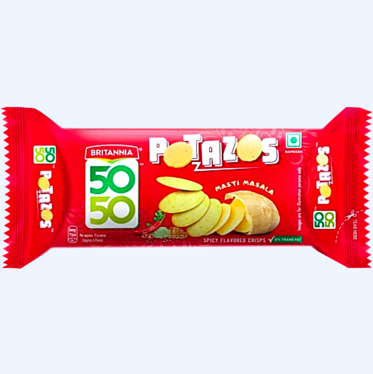 Britannia 50-50 Potazos Masti Masala, 28.8 g