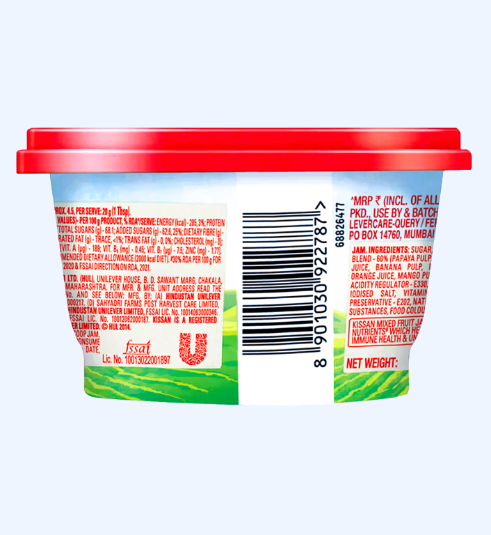 Kissan Mixed Fruit Jam, 90 g