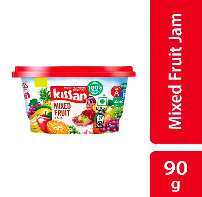 Kissan Mixed Fruit Jam, 90 g