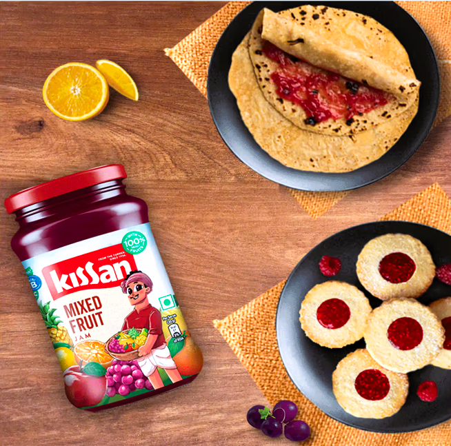 Kissan Mixed Fruit Jam, 90 g