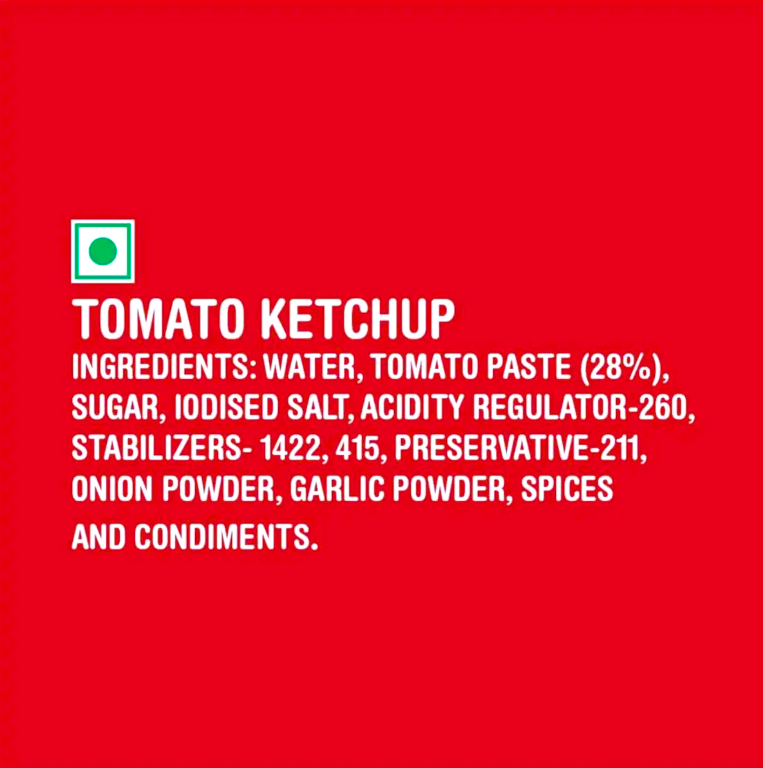 Kissan Fresh Tomato Ketchup, 500 g Bottle