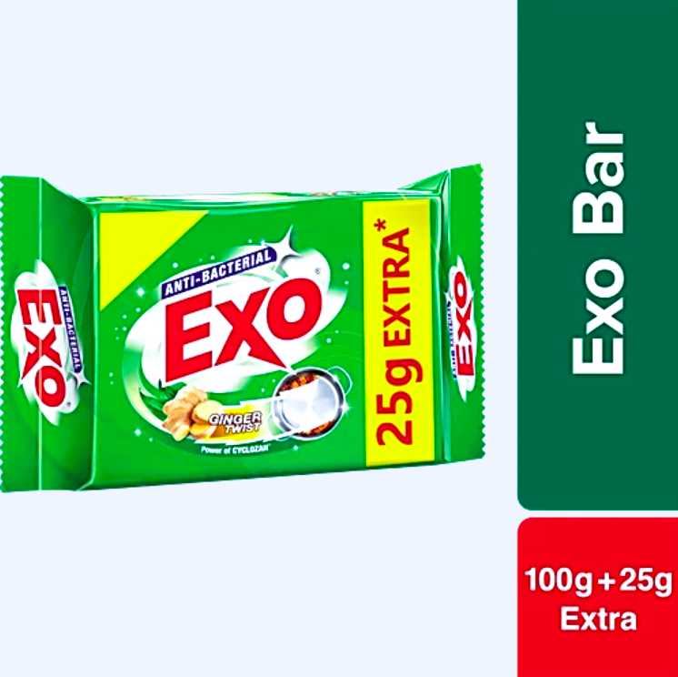 Exo Anti-Bacterial Dishwash Bar, 160 g