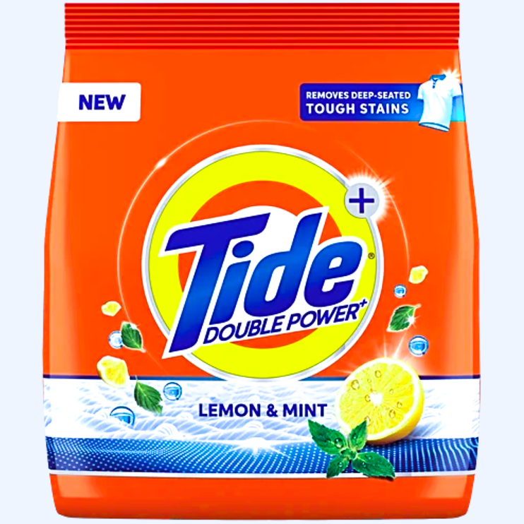 Tide Plus Detergent Washing Powder - Lemon & Mint, 500 g Pouch