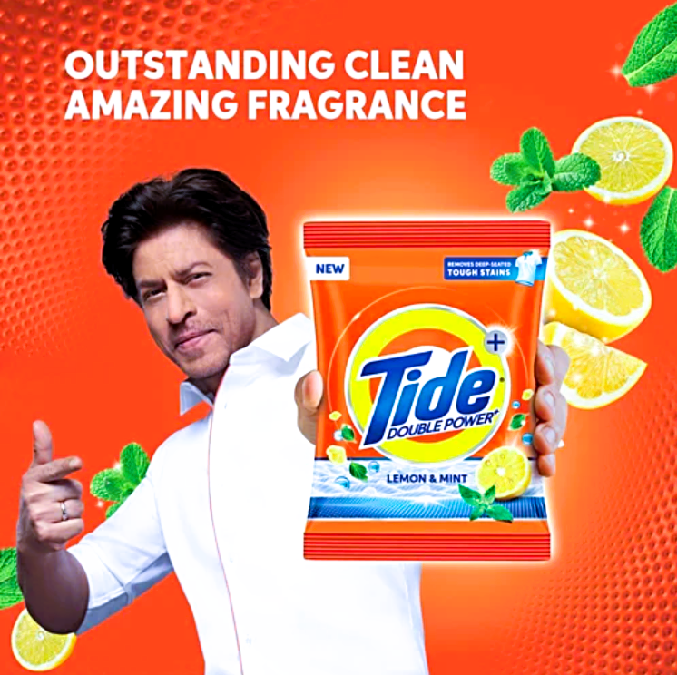 Tide Plus Detergent Washing Powder - Lemon & Mint, 500 g Pouch