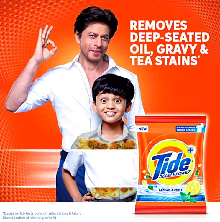 Tide Plus Detergent Washing Powder - Lemon & Mint, 500 g Pouch