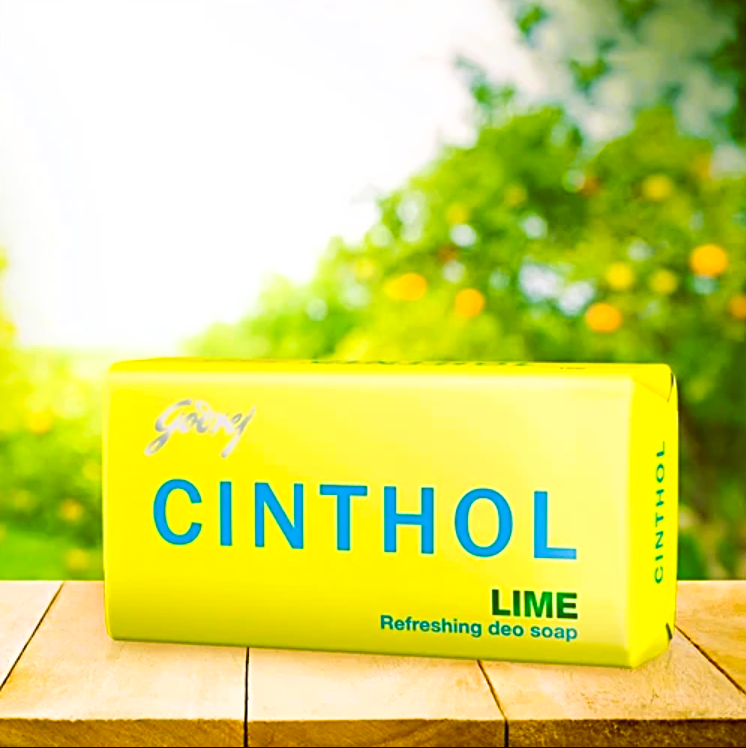 Cinthol Refreshing Deo Lime Bath Soap, 99.9% Germ Protection, 75 G (pack of 4)