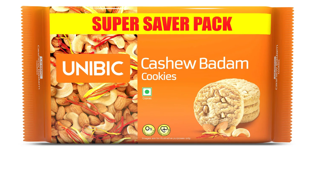 Unibic Cashew Badam Cookies 450 g Pack of 5