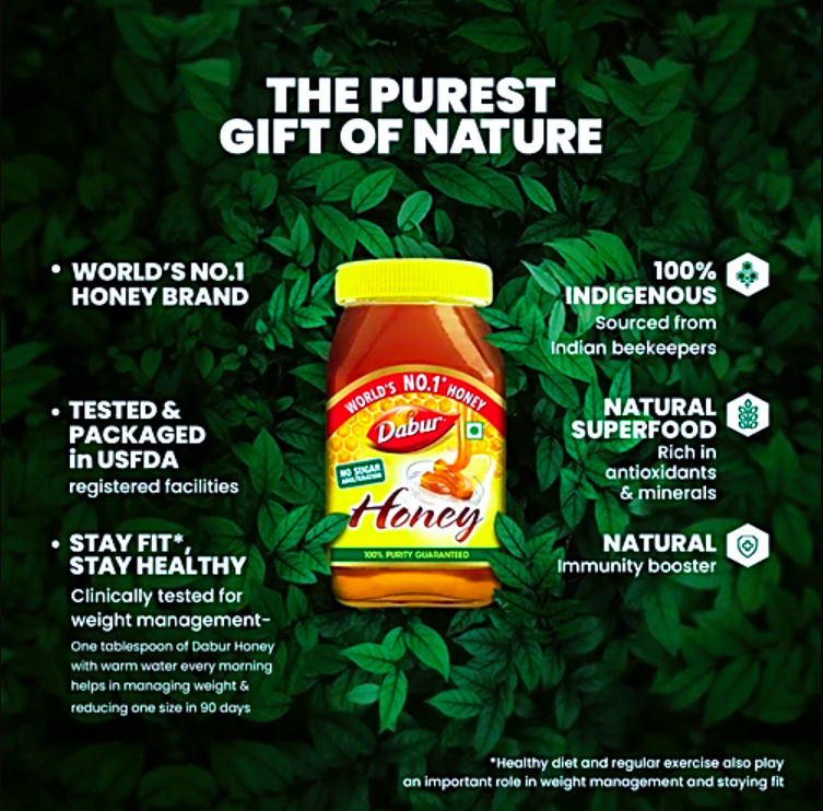 Dabur 100% Pure Honey - Worlds No.1 Honey Brand, 1.400 kg