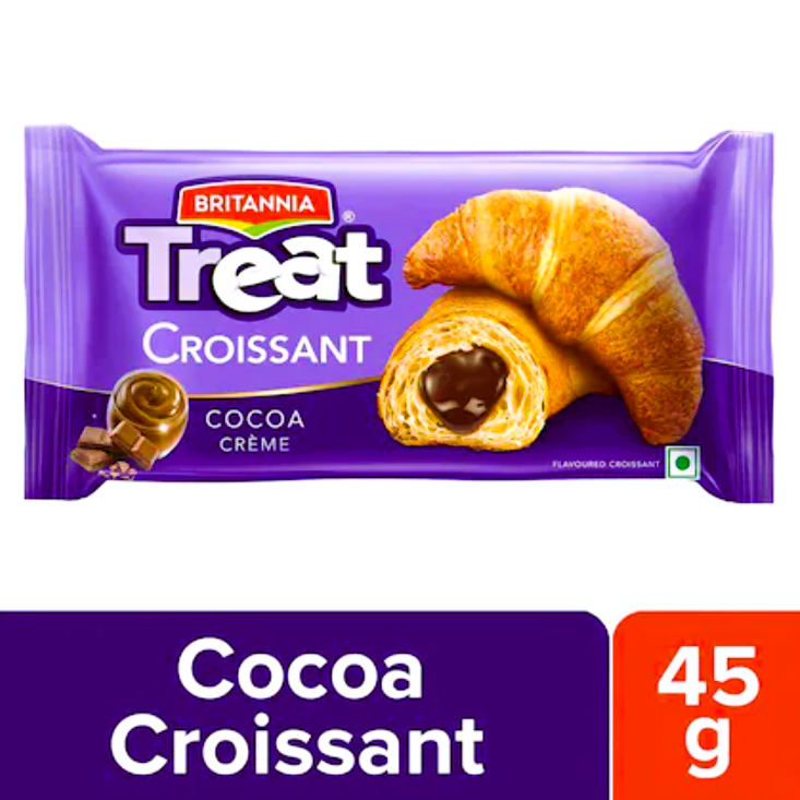 Britannia Treat Cocoa Creme Croissant 45 g