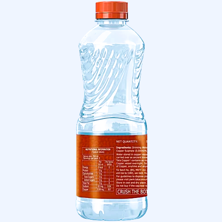 Tata Copper+ Water With Goodness Of Copper, 250 ml Bottle