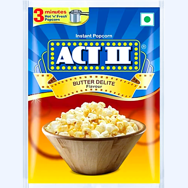 ACT II Butter Delite Instant Popcorn, 70 g