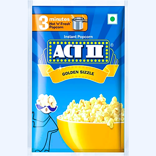 ACT II Golden Sizzle Classic Salted Instant Popcorn, 30 g