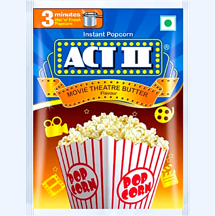 ACT II Movie Theatre Butter Instant Popcorn, 70 g