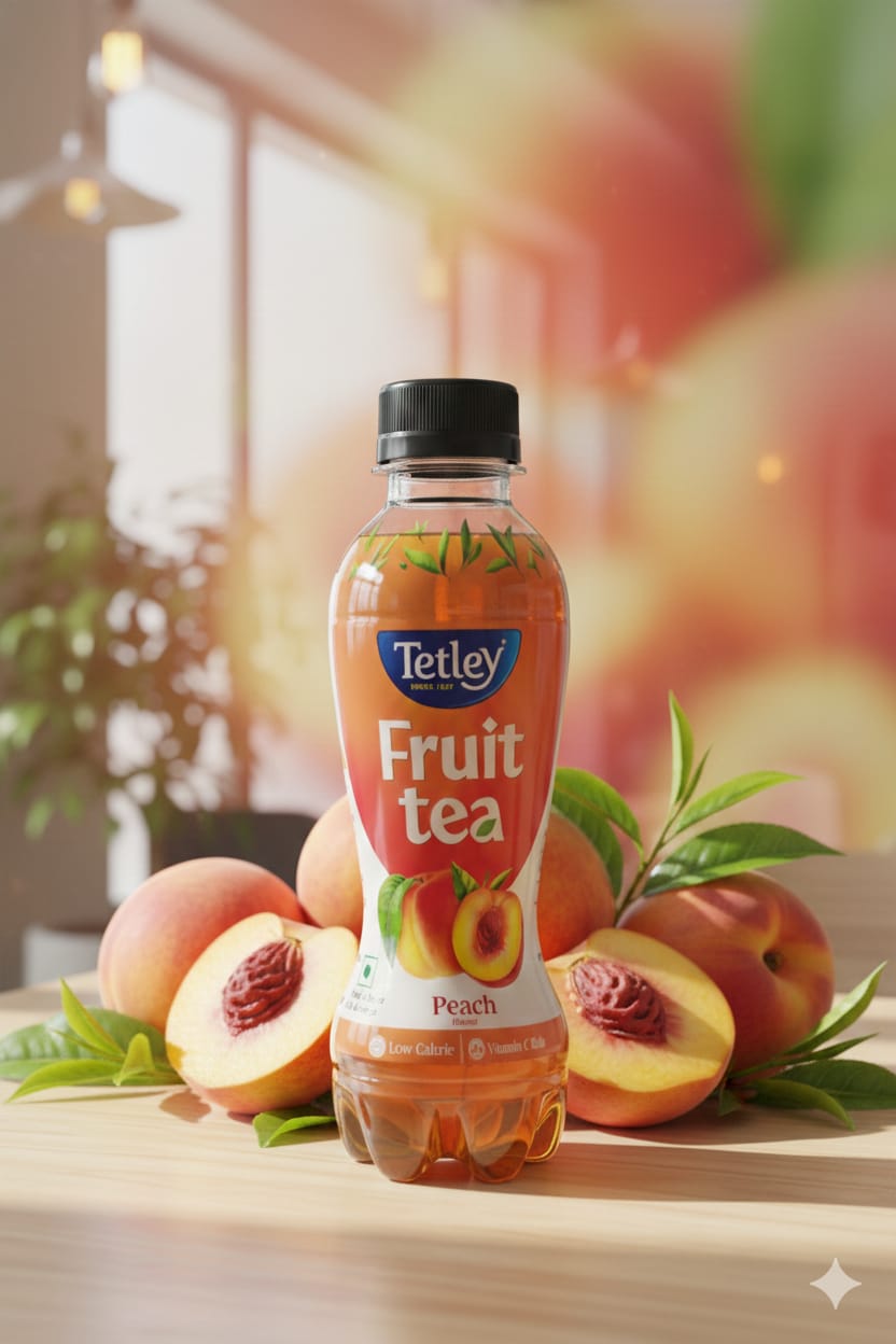 Tetley Fruit Tea Peach Flavour 200 ml