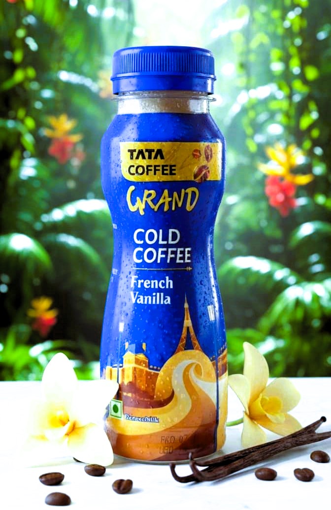 Tata Coffee Grand French Vanilla Cold Coffee, 180 ml Pet