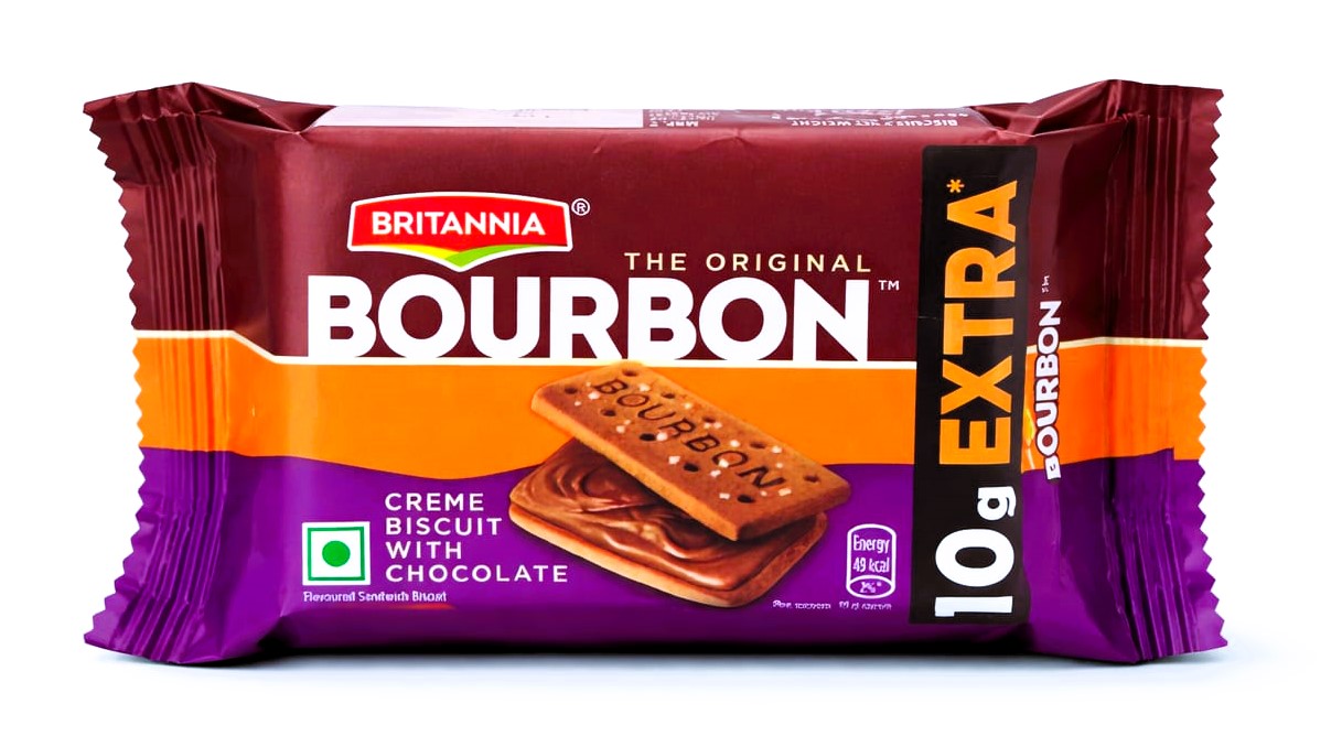 Britannia Bourbon The Original Chocolate Cream Biscuit 60 g