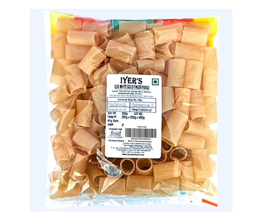 Iyer's Gold Finger Papad 200 g (Buy 1 Get 1 Free)