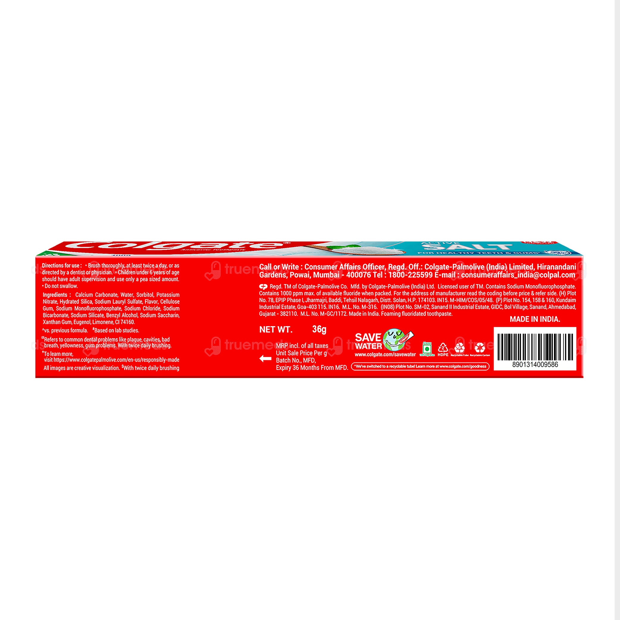 Colgate Active Salt Toothpaste, 36 g