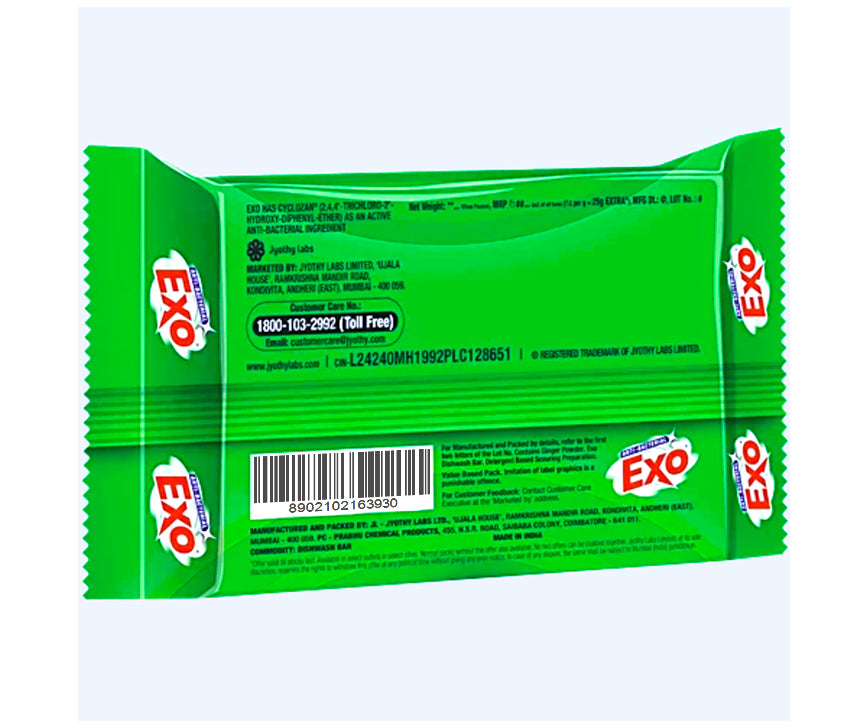 Exo Anti-Bacterial Dishwash Bar, 160 g
