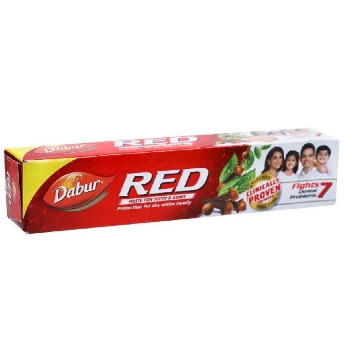 Dabur Red Gel Ayurvedic Toothpaste - Controls bad breath, plaque, gingivitis, toothache, 36 g