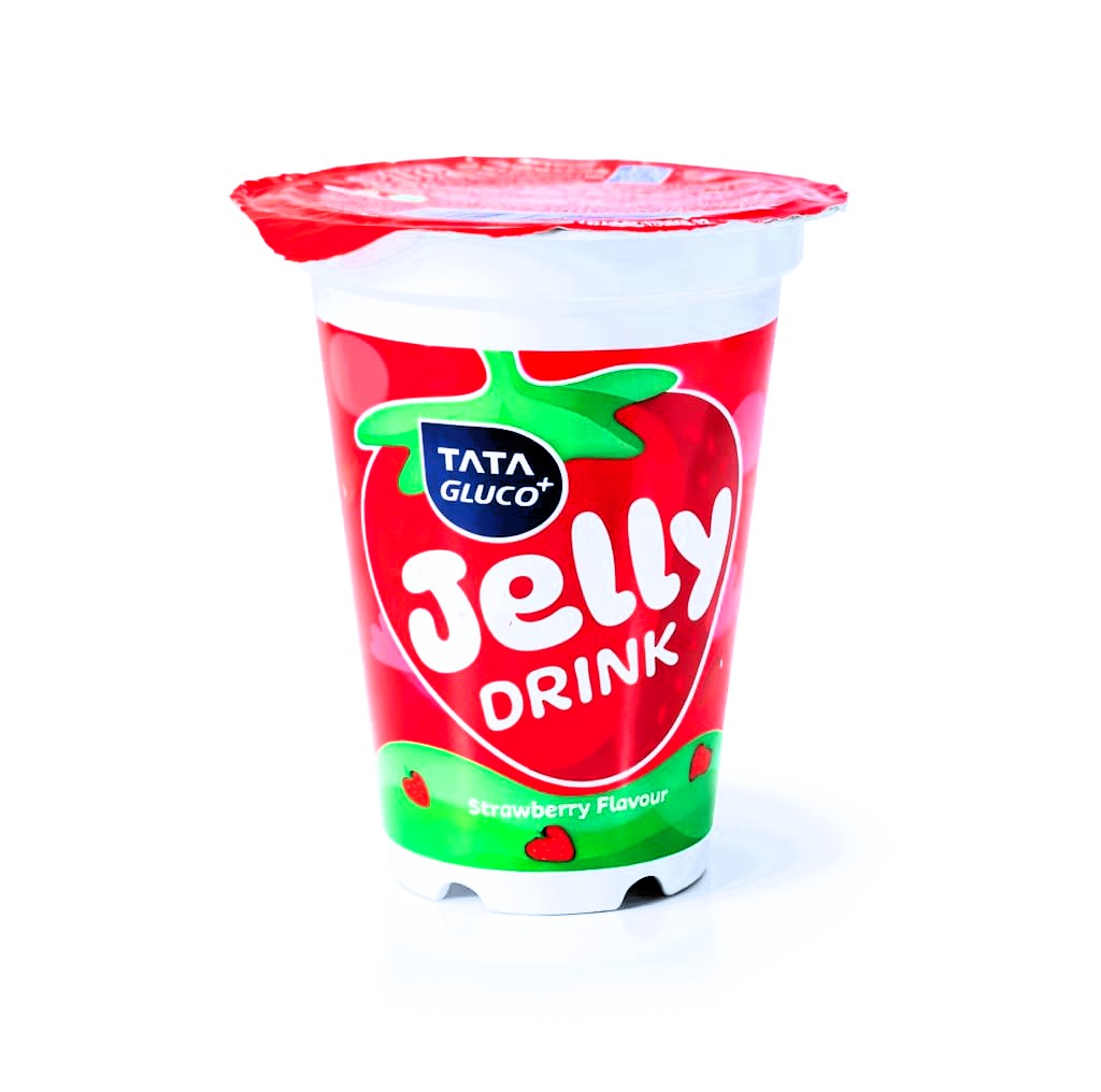 Tata Gluco+ Jelly Drink – Strawberry Flavour (160ml)