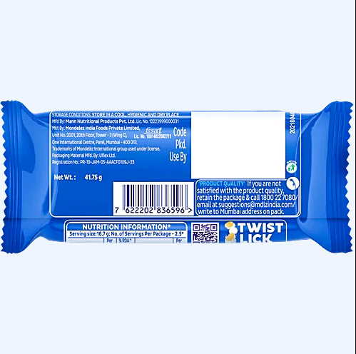 Oreo Golden Vanilla Flavoured Cookie & Creme Sandwich Biscuit, 41.75 g