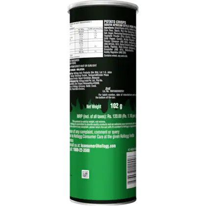 Pringles South African Style Peri Peri Potato Crisps, 102 g