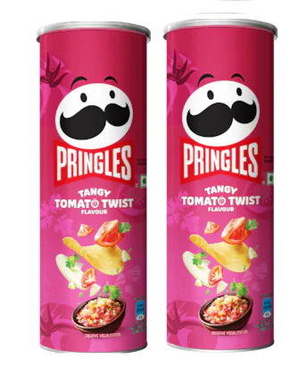 Pringles Potato Chips Tangy Tomato Twist, 102 g