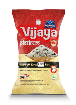 RAW SONA RICE, OLD 12 Months ರಾವ್ ಸೋನಾ ರೈಸ್, VIJAY PLATINUM PANCHAMRUTHA - Panchamrutha
