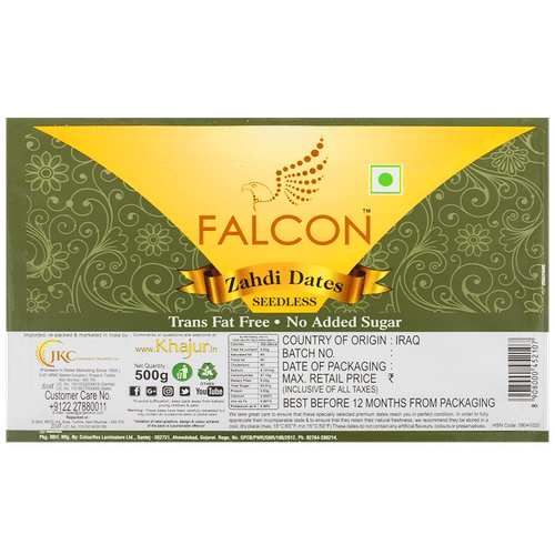 Falcon Zahdi Dates/Kharjura - Seedless, 500 g