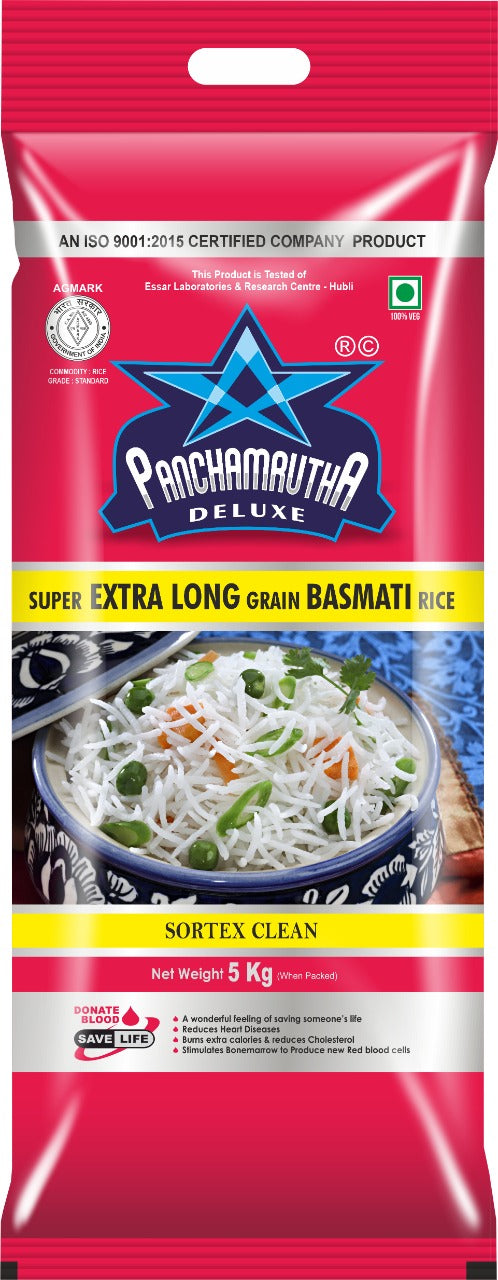 XXXL BASMATI RICE XXXL ಬಾಸ್ಮತಿ ರೈಸ್, PANCHAMRUTHA DELUXE - Panchamrutha