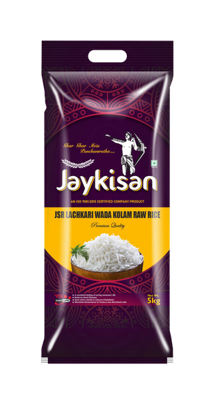 RAW WADA KOLAM RICE ರಾವ್ ವಡಾ ಕೊಳಮ್ ರೈಸ್, JAYKISAN +F(FORTIFIED WITH 9 ADDED VITAMINS & MINERALS) - Panchamrutha