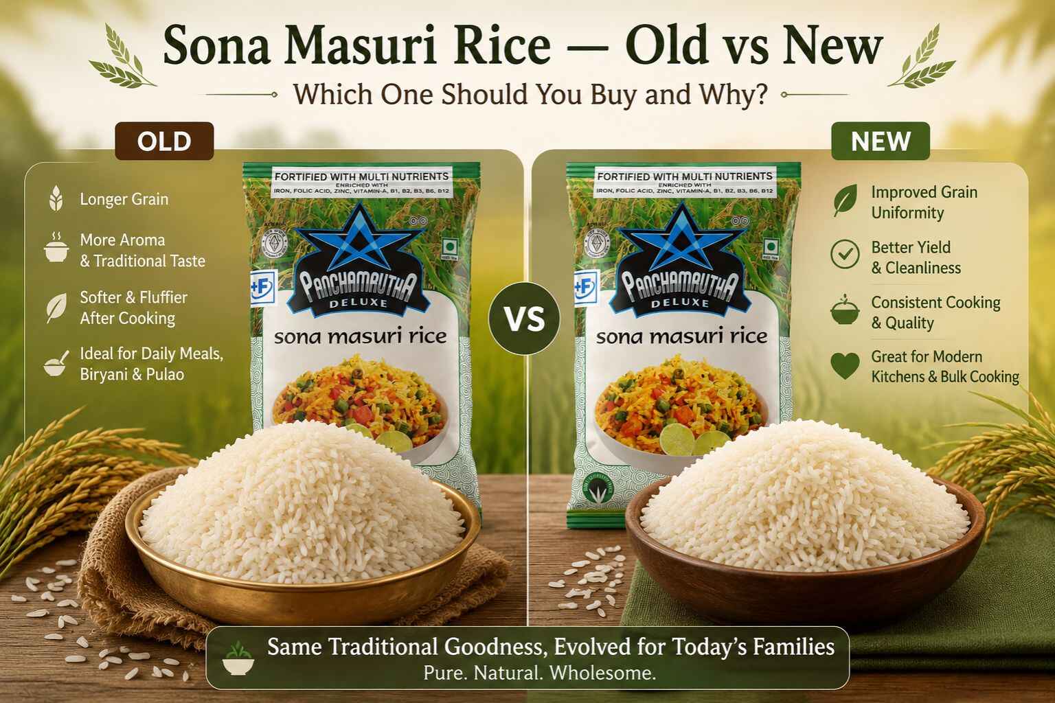 Sona Masuri Rice — Old vs New: Which One Should You Buy and Why?