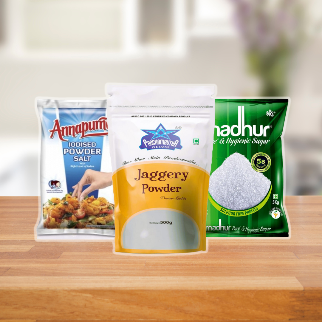 Salt, Sugar & Jaggery