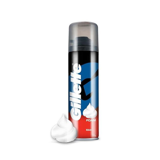 Gillette Pre-Shave Foam - Classic Regular, Provides Rich, Creamy Lather, 196 g