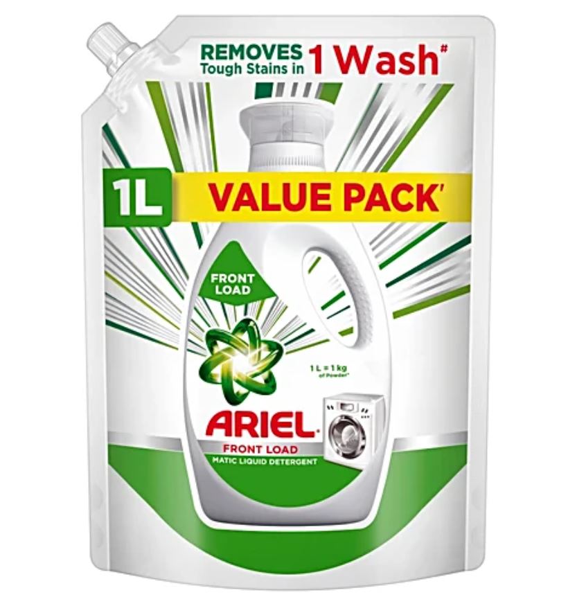 Ariel Liquid Detergent Front Load - Stain Removal In Washing Machine, 1 l