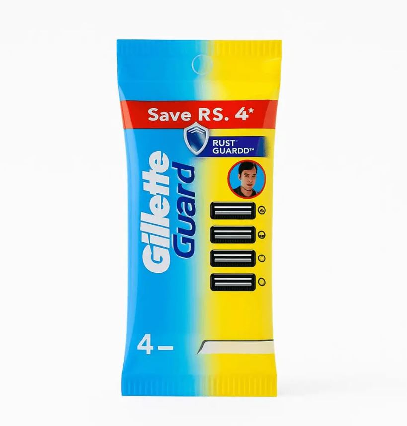 Gillette Guard Razor And Cart Pack Of 4