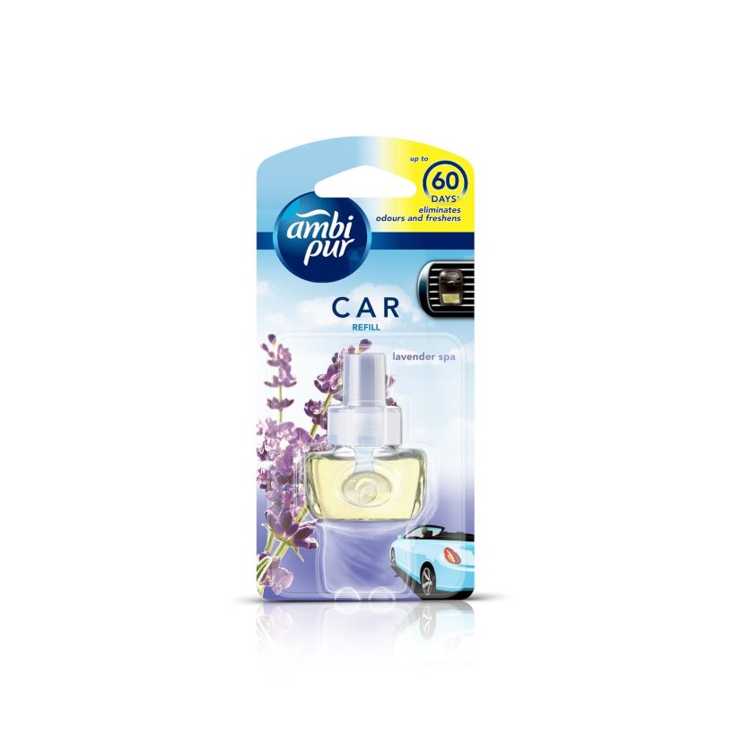 Ambipur Lavender Car Air Freshener - Refill, 7.5 ml Pouch