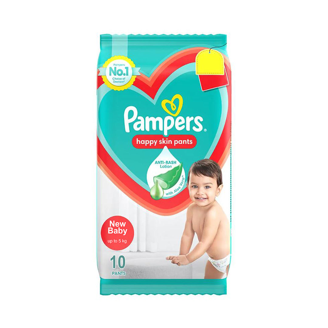 Pampers Complete Skin Comfort Diaper Pants - New Baby, 10 pcs