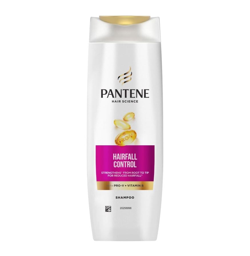 Pantene Hair Science Hairfall Control Shampoo - With Pro-V & Vitamin B, 180 ml